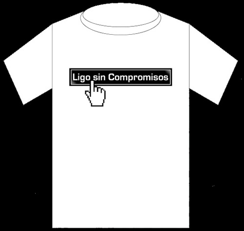 Playera Mueco Ligo sin Compromisos - Haz click en la imagen para cerrar la ventana